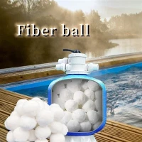 100 feem pua 50mm High-quality Polyester Fiber Pob Rau Dej purification Thiab Oilfield Wastewater Pom
