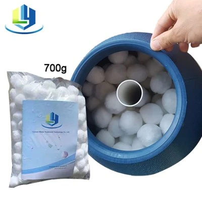 100% Fiber Manufacturing Filter Balls Rau Industrial Wastewater Treatment