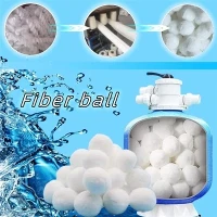 High Quality 50mm Modified Fiber Ball Rau Purification Ntawm Lub Nroog Haus Dej Thiab Cov Dej Muaj Dej Muaj Roj