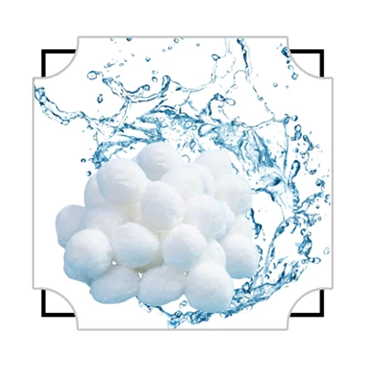 High quality Bundled Fiber Ball 50MM Muaj Qib Rau Kev Kho Dej Polyester Fiber Pob Rau Hauv ncoo Thiab Cushion