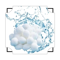 Tsawg Backwash Polyester Bacteria House Filter Media Fiber Balls Rau Koi Pond