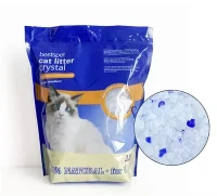Dust-free Adsorption Fast 1.8 kg Hoobkas Direct Supply Lag luam wholesale Zoo Silica Sand Ntxuav Blue Crystal Silica Cat Litter