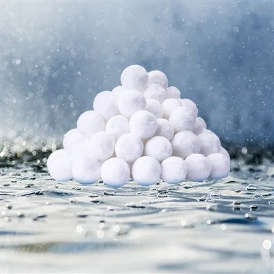Filter Balls Kev lag luam nag dej khib nyiab kho tshuab ua lim Media Polyester Fiber Pob