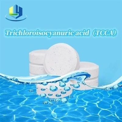 Kev kho dej tua kab mob 8-30 5-8 Mesh 90% Granular Powder Tablet Chlorine Trichloroisocyanuric Acid TCCA